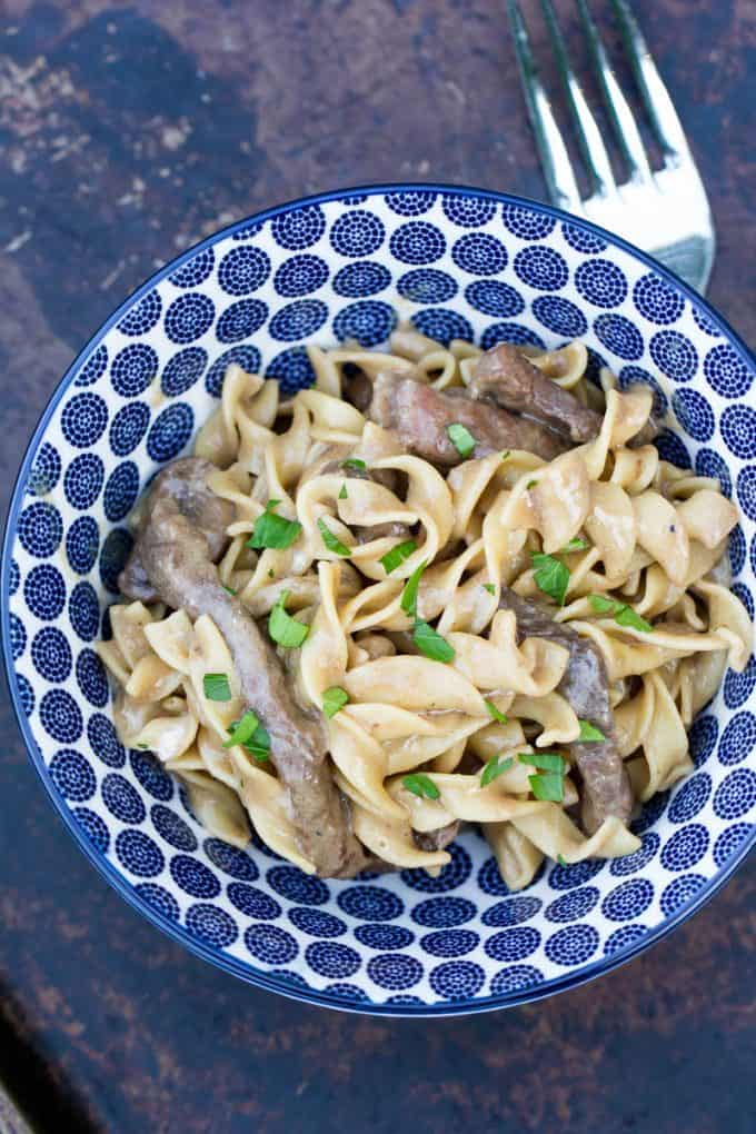 Homemade Beef Stroganoff