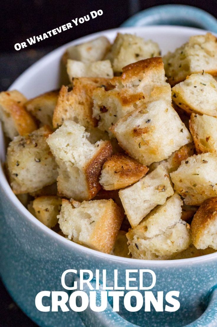 Traeger Grilled Homemade Croutons Easy Crouton Recipe on the Grill