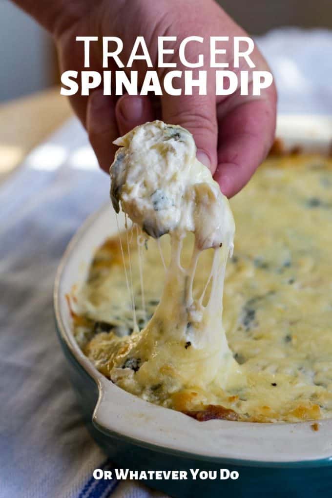 Traeger Spinach Artichoke Dip Woodfired appetizer recipe