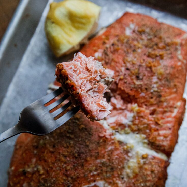 Smoked Garlic Dill Salmon