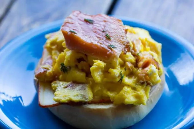 Smoked Salmon Scramble