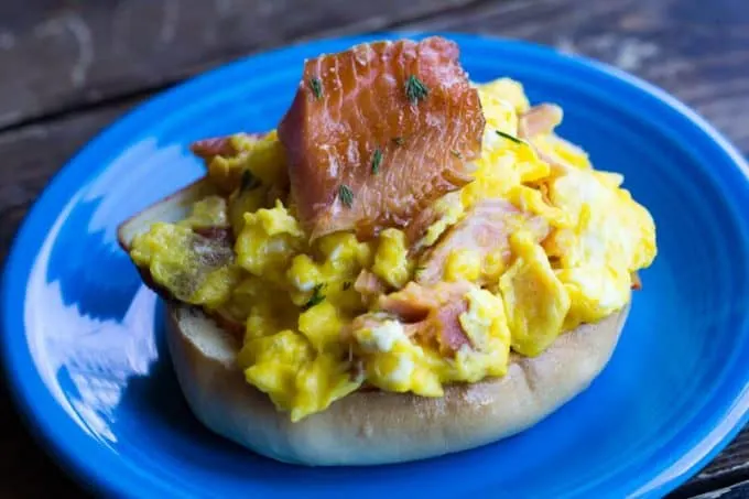 Smoked Salmon Scramble