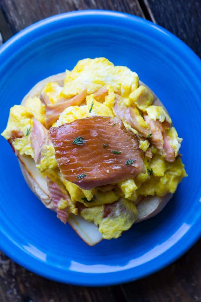 Smoked Salmon Scramble