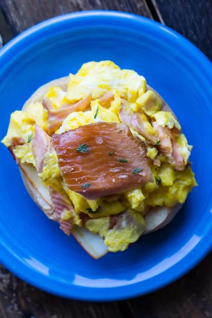 Smoked Salmon Scramble