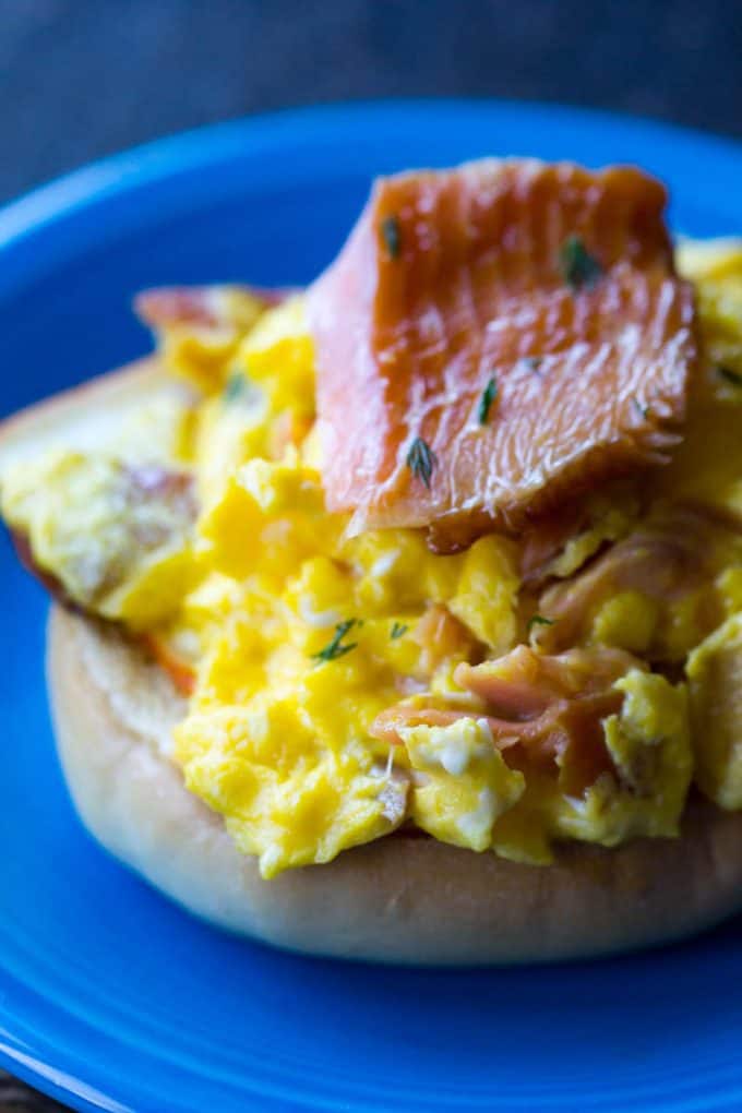 Smoked Salmon Scramble