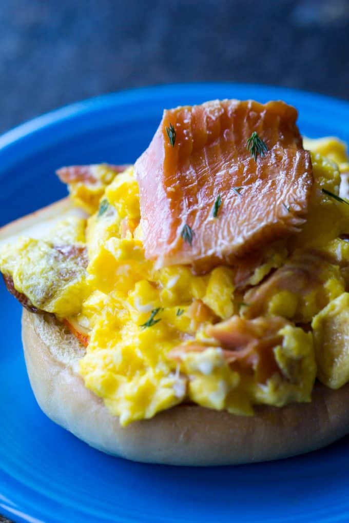 Smoked Salmon Scramble