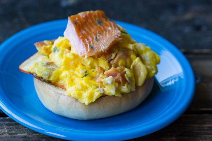 Smoked Salmon Scramble