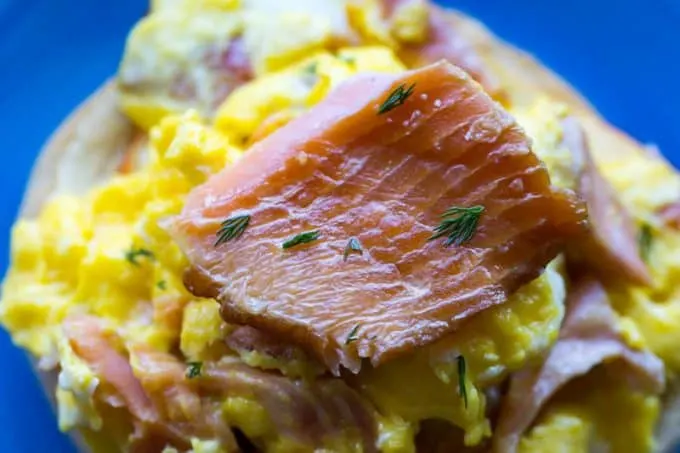 Smoked Salmon Scramble