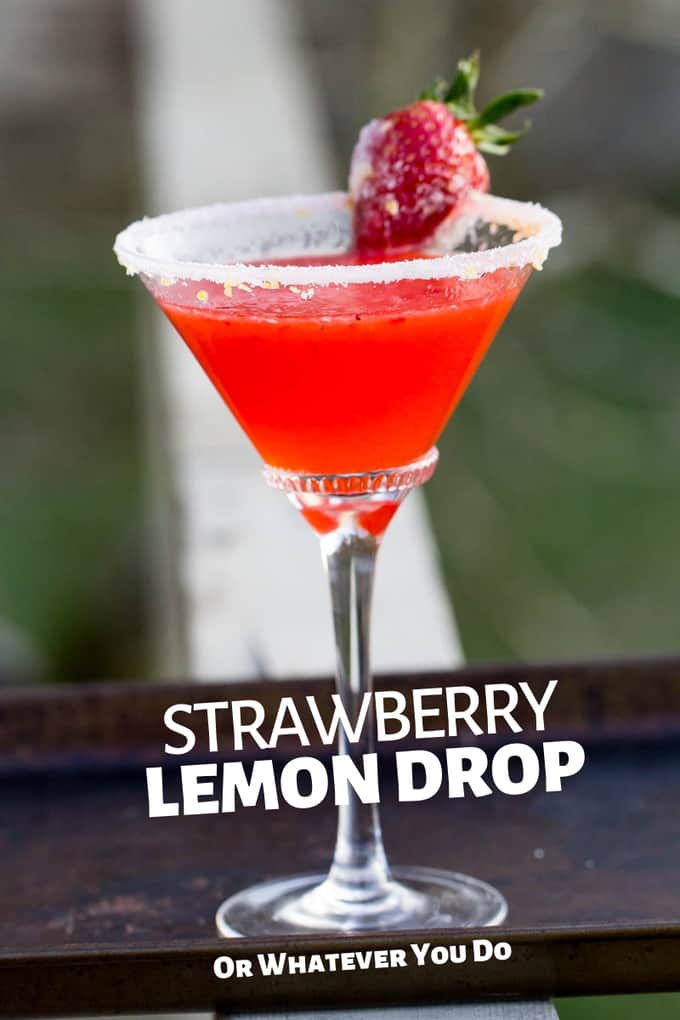 Strawberry Lemon Drop Easy berry cocktail recipe