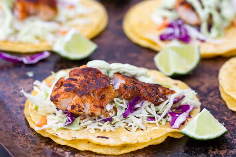 Traeger Blackened Fish Tacos Healthy Grilled Fish Recipe