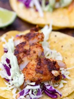 Traeger Blackened Fish Tacos