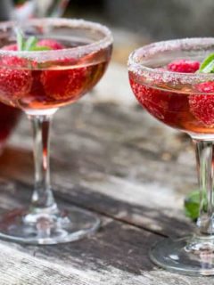 Raspberry Champagne Cocktail