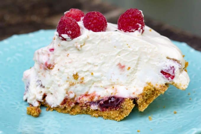 Raspberry Fluff Pie