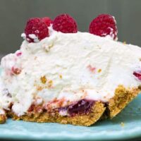 Raspberry Fluff Pie