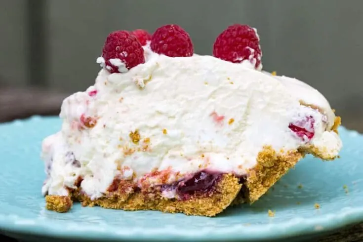 Raspberry Fluff Pie