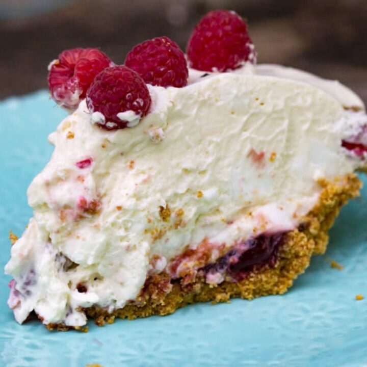 Raspberry Fluff Pie