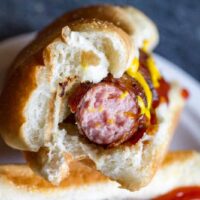 Bacon Wrapped Brats