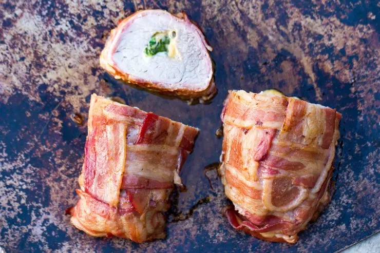 Bacon-Wrapped Stuffed Pork Tenderloin