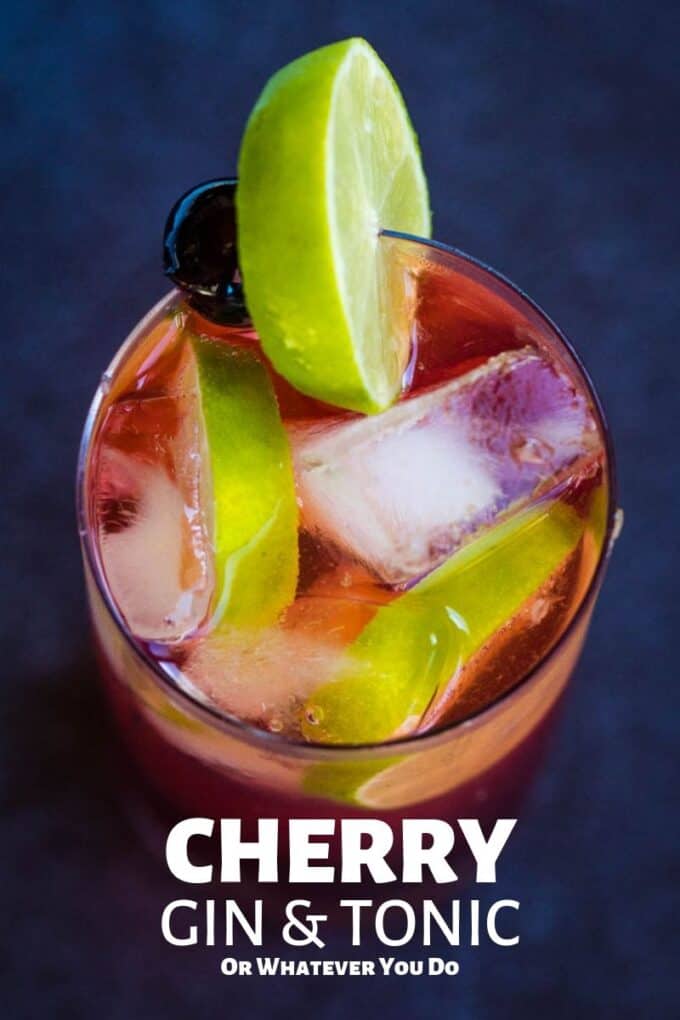 CHERRY GIN AND TONIC