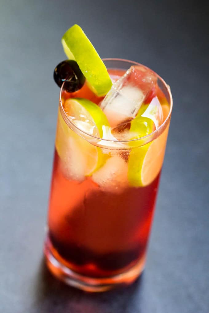 Cherry Gin and Tonic Sweet Twist on a Classic Cocktail