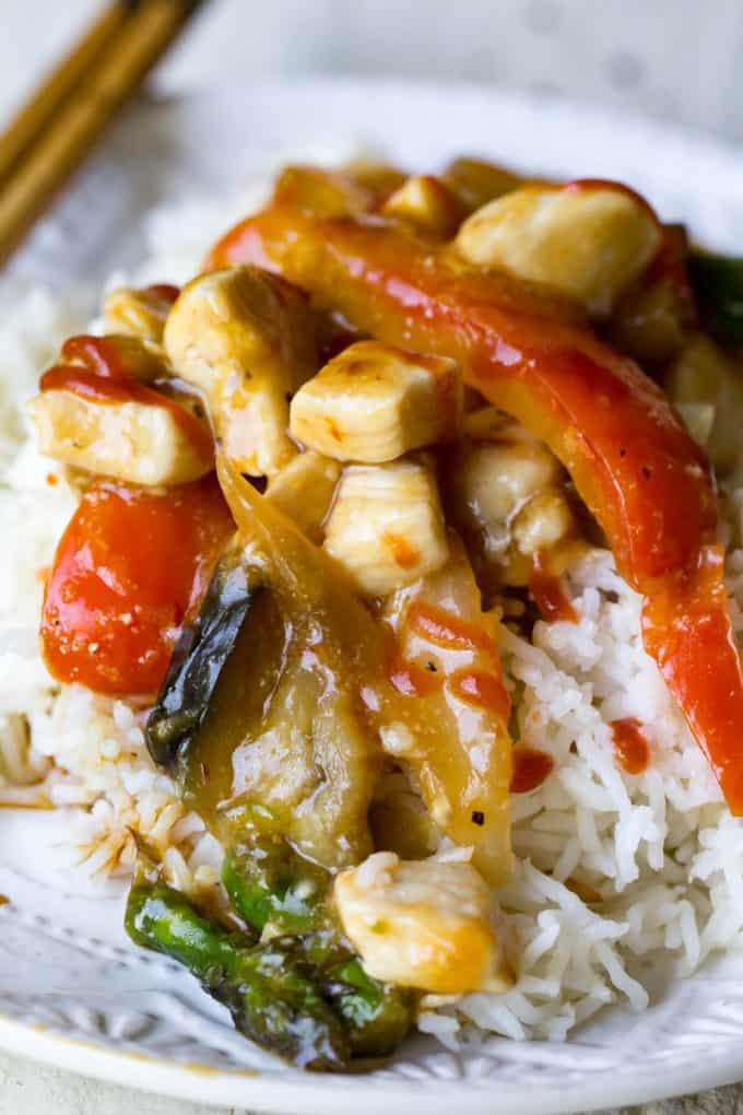 Chicken and Eggplant Stir-Fry - Easy dinner recipe