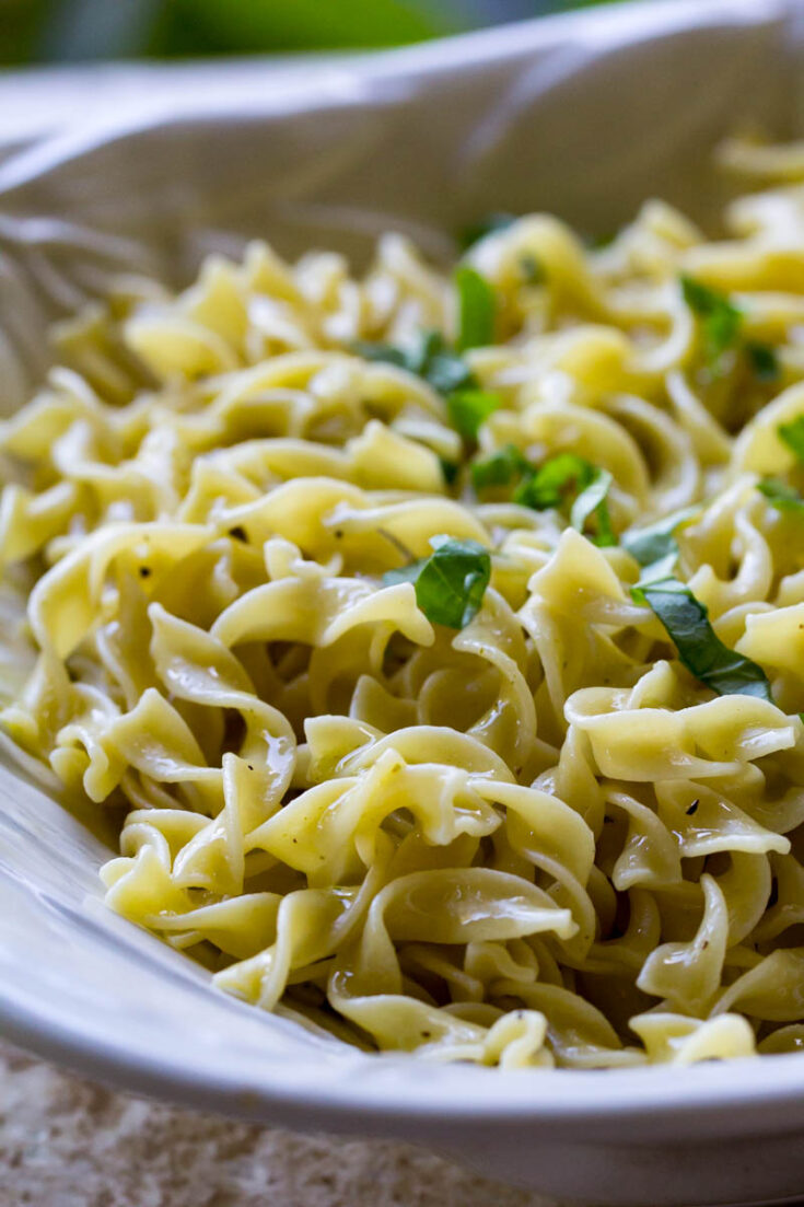 Easy Buttered Noodles Simple Pasta SideDish Recipe