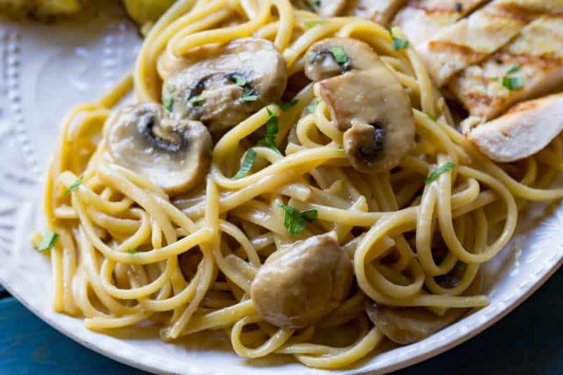 Mushroom Cream Sauce Pasta - One-Pot Pasta Recipe with Mushrooms