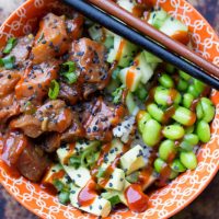 Salmon Miso Poke Bowl