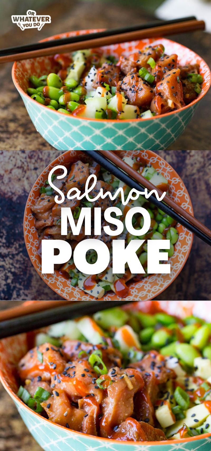 Salmon Miso Poke Bowl