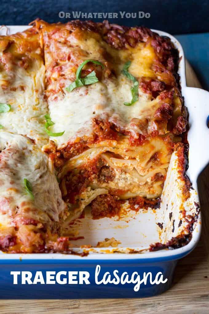 Traeger Lasagna How to make smoked lasagna on the pellet grill