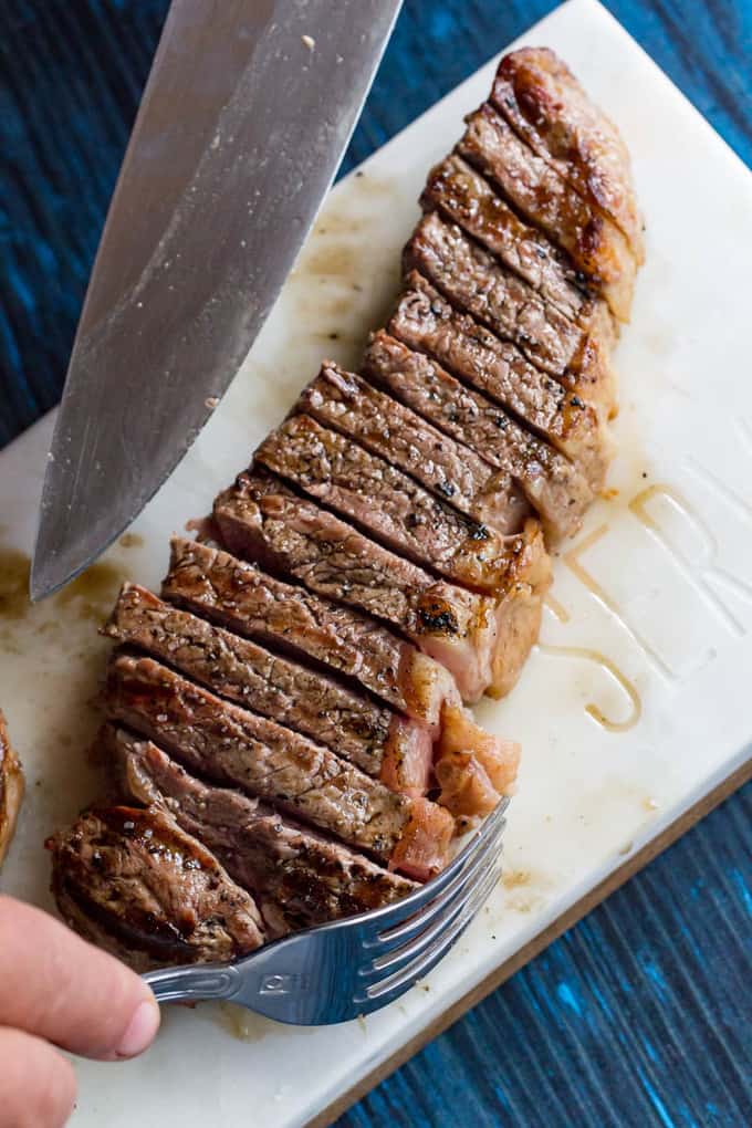 Traeger Grilled New York Strip - Pellet Grill Steak Recipe