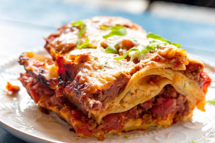 Traeger Grilled Lasagna