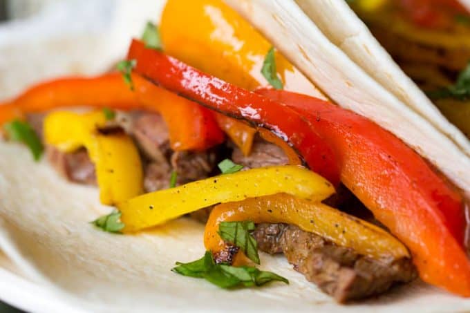 Steak fajitas Get the ThermoPro Lightning instant read thermometer link in  bio #steakfajitas #fajitas #peppers #salsa…