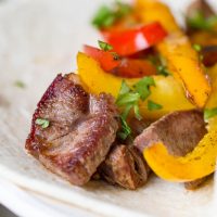 Reverse Seared Steak Fajitas