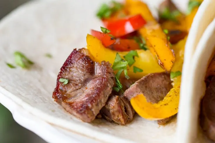 Reverse Seared Steak Fajitas