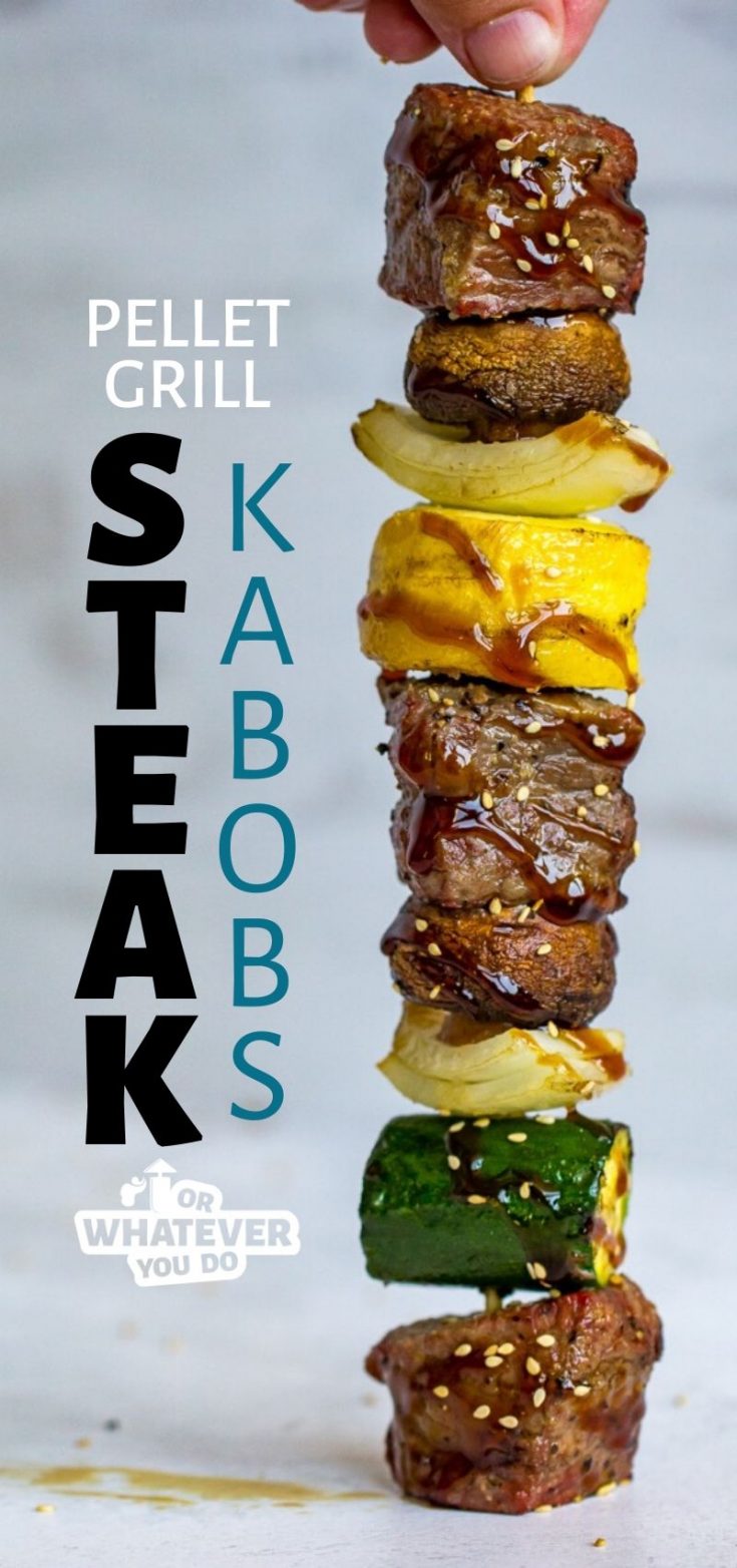 Traeger Grilled Steak Kabobs Easy Steak Kabob Recipe with vegetables
