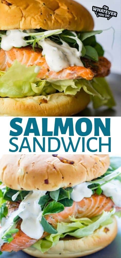 Traeger Salmon Sandwich