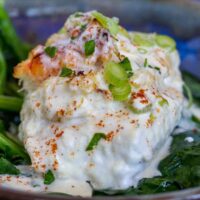 Crab-Stuffed Lingcod