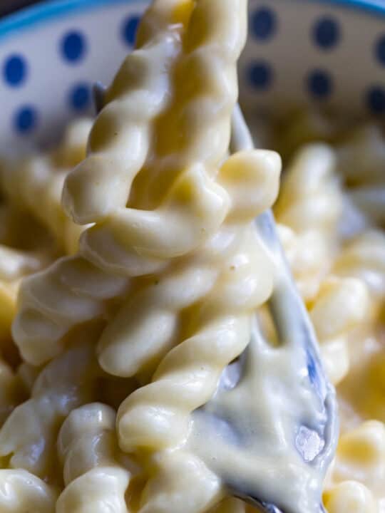 Smoked Bacon Ranch Mac and Cheese Pellet grill pasta recipe with bacon