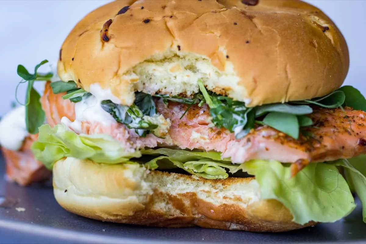 Grilled Salmon Sandwich - Or Whatever You Do