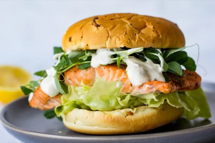 Grilled Salmon Sandwich