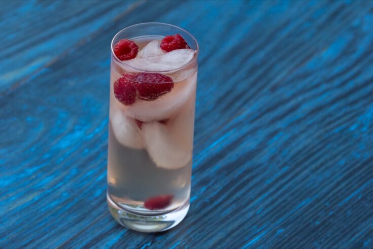 Strawberry Vodka Spritzer