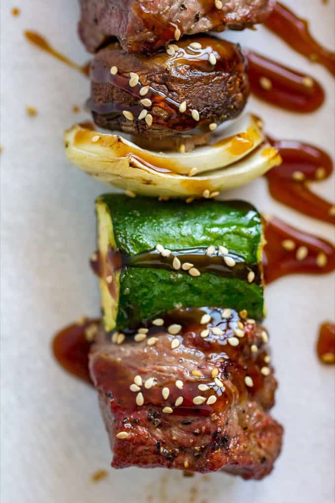 Traeger Grilled Steak Kabobs Easy Steak Kabob Recipe with vegetables