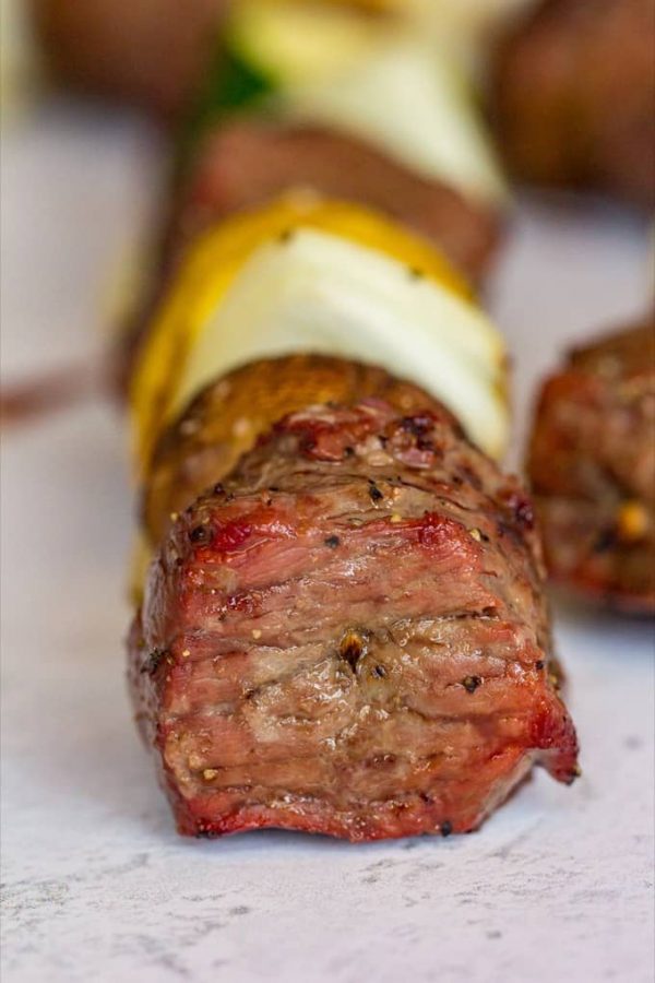 Traeger Grilled Steak Kabobs Easy Steak Kabob Recipe with vegetables