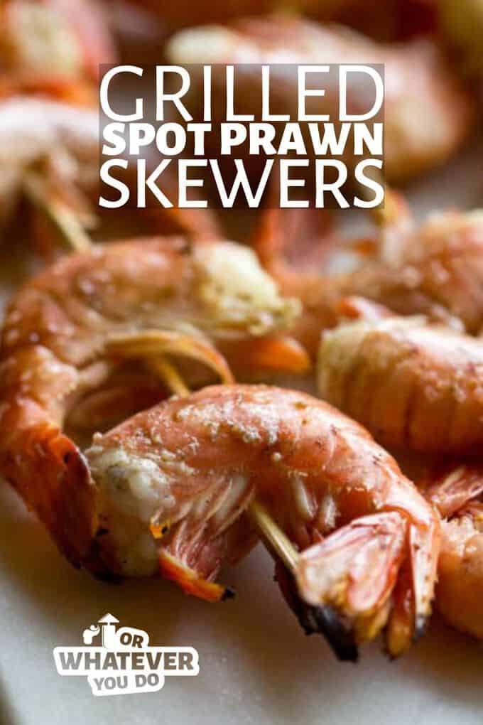 Traeger Salt & Pepper Spot Prawn Skewers Easy grilled prawn recipe