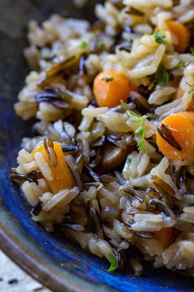 Wild Rice Pilaf - Easy homemade side dish recipe from OWYD