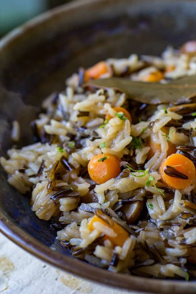 Wild Rice Pilaf – Easy homemade side dish recipe from OWYD