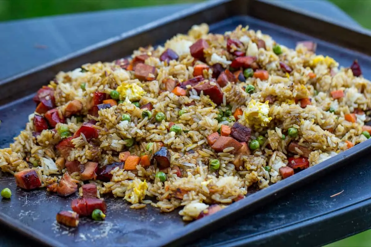 Hibachi Style Griddle Pork Fried Rice Restaurant Style Fried Rice At Home