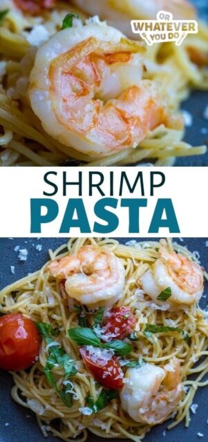 Shrimp Pasta with Tomatoes and Basil - Easy weeknight dinner recipe