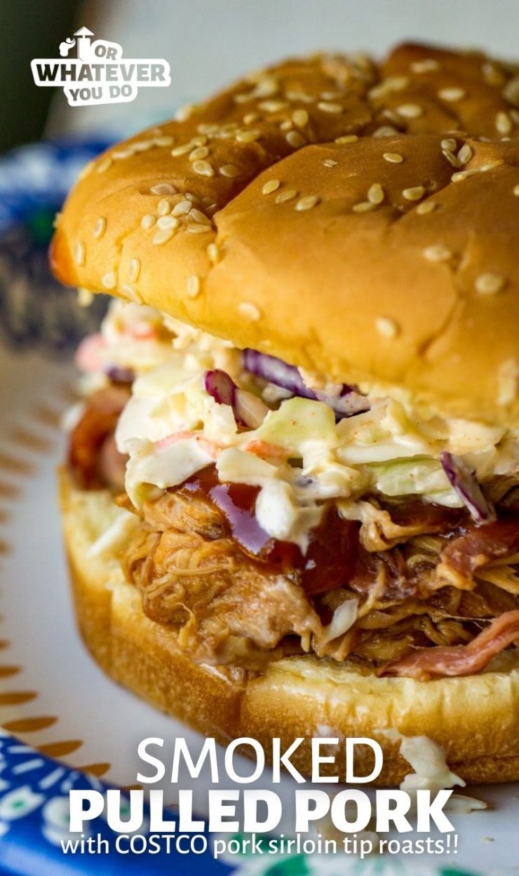 Smoked Pulled Pork with Costco Pork Sirloin Tip Roasts